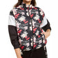 Puma Women's Print-Blocked Track Jacket Black Size Small