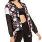 Puma Women's Print-Blocked Track Jacket Black Size Small