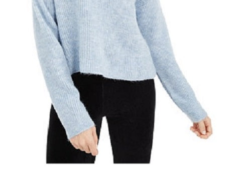 Sun + Moon Women's Boxy Turtleneck Sweater Drmy Blue Size Extra Large