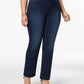 Charter Club Women's Plus Size & Petite Plus Size Lexington Tummy-Control Straight-Leg Jeans Blue Size 26W