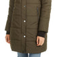 Maralyn & Me Juniors'  Faux-Fur-Trim Hooded Puffer Coat Green Size Medium