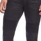 INC International Concepts Men's Skinny-Fit Moto Jeans With Zipper Details  Black Size 36X32