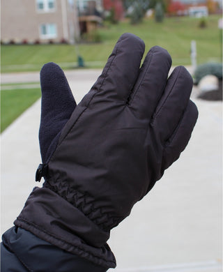 Isotoner Mens Cold Weather Waterproof Winter Gloves Black M