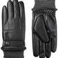 Isotoner Signature Men's Faux Leather Sleekheat Gloves Black Size Large