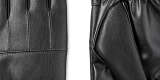 Isotoner Signature Men's Faux Leather Sleekheat Gloves Black Size Medium