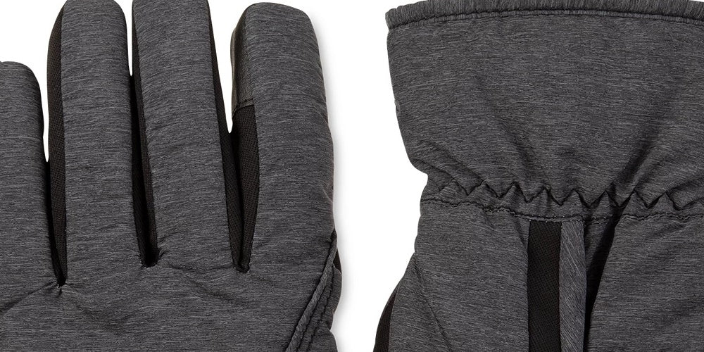 Isotoner Signature Men's Sleek Heat Waterproof Gloves Black Size Medium