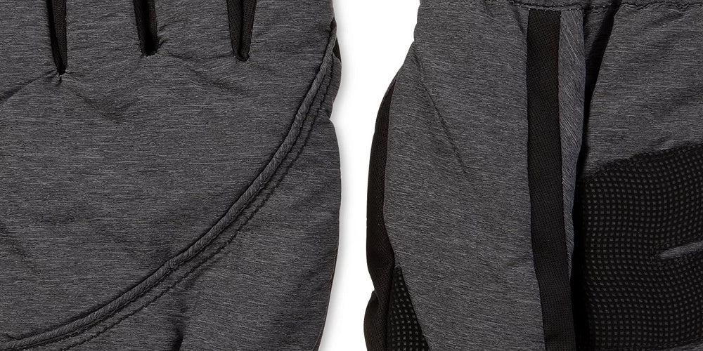 Isotoner Signature Men's Sleek Heat Waterproof Gloves Black Size Medium