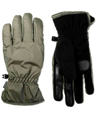 Isotoner Signature Men's Smart Dri Fleece Lined Touch Screen Winter Gloves Gray Size Large