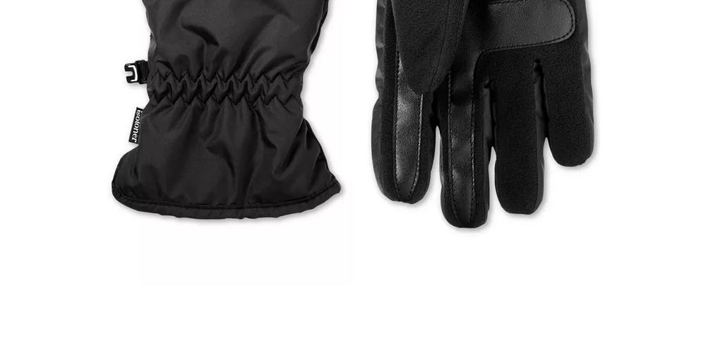 Isotoner Signature Men's Everyday Touchscreen Gloves Gray Size Medium