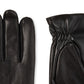 Isotoner Mens Faux Leather Fleece Lined Driving Gloves Black L