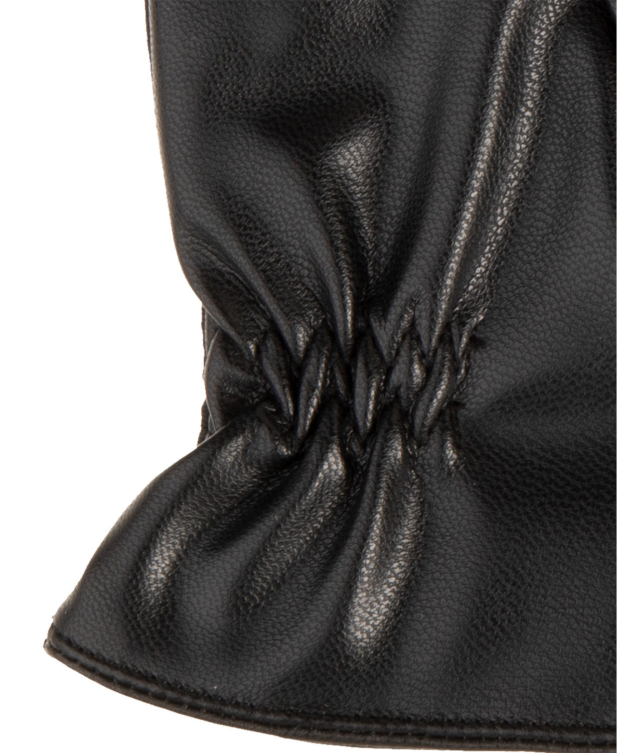 Isotoner Signature Men's Sleekheat Faux Nappa Gloves Black Size X-Large