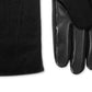 Isotoner Signature Mens Sleek Heat Faux Leather Plaid Driving Gloves Black Size Medium