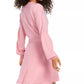 Sequin Hearts Juniors' Tie-Waist Sweater Dress Rose Size Extra Large