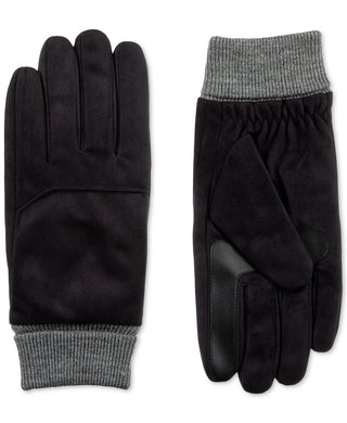 Isotoner Signature Men's Smartdri Gloves Black Size Large
