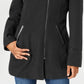 Maralyn & Me Juniors' Faux-Fur-Trim Hooded Coat Black Size Small
