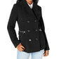 Maralyn & Me Juniors' Double-Breasted Peacoat Black Size XX-Large