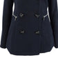 Maralyn & Me  Juniors' Double-Breasted Peacoat Navy Size Medium