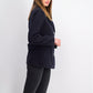 Maralyn & Me Juniors'  Double-Breasted Peacoat Blue Size Extra Small