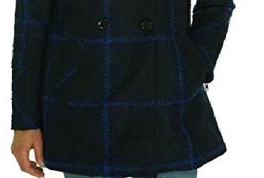 Maralyn & Me Juniors' Double-Breasted Peacoat Blue Size XX-Large