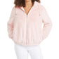 Maralyn & Me Juniors'  Reversible Cropped Hooded Faux-Faux Coat Med Pink Size Medium