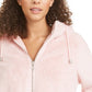 Maralyn & Me Juniors' Reversible Cropped Hooded Faux-Fur Coat Med Pink Size Small