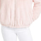Maralyn & Me Juniors'  Reversible Cropped Hooded Faux-Faux Coat Med Pink Size Extra Small