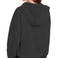 Maralyn & Me Juniors' Reversible Cropped Hooded Faux-Fur Coat Black Size Large