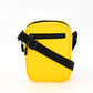 Bespoke Men's Checkerboard-Print Mini Messenger Bag Yellow Size Regular