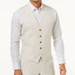 INC International Concepts Men's Linen Blend Vest Beige Size X-Small