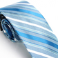Van Heusen Men's Neck Tie  Slim Thomas Striped Skinny Tie-Clip Silk Blue One Size