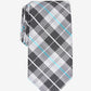 Perry Ellis Men's Dever Classic Plaid Tie Charcoal One Size