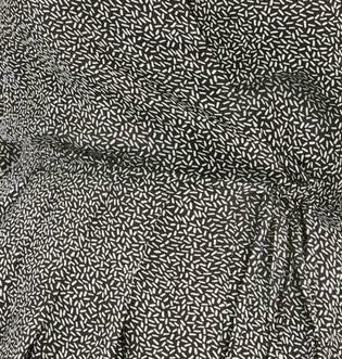 Leyden Women's Pleated WrapTop Black Size X-Large