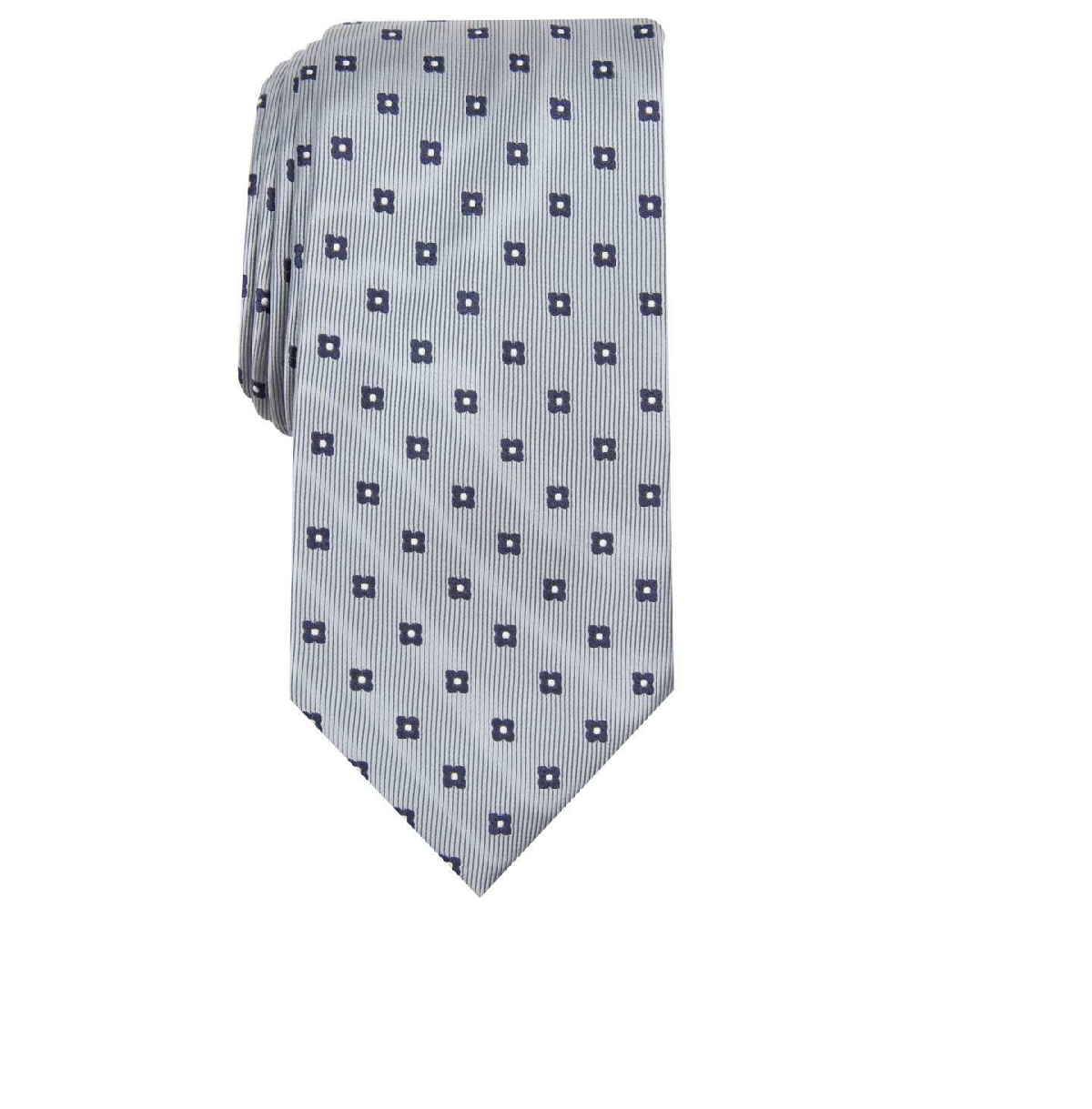 Club Room Men's Silk Blend Professional Business Neck Gray  One Size