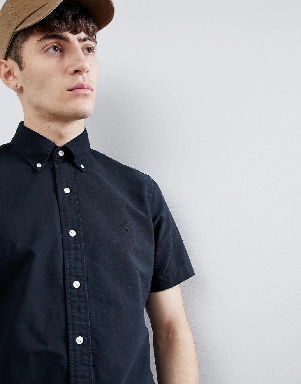 Ralph Lauren Men's Classic-Fit Oxford Shirt Black Size Small