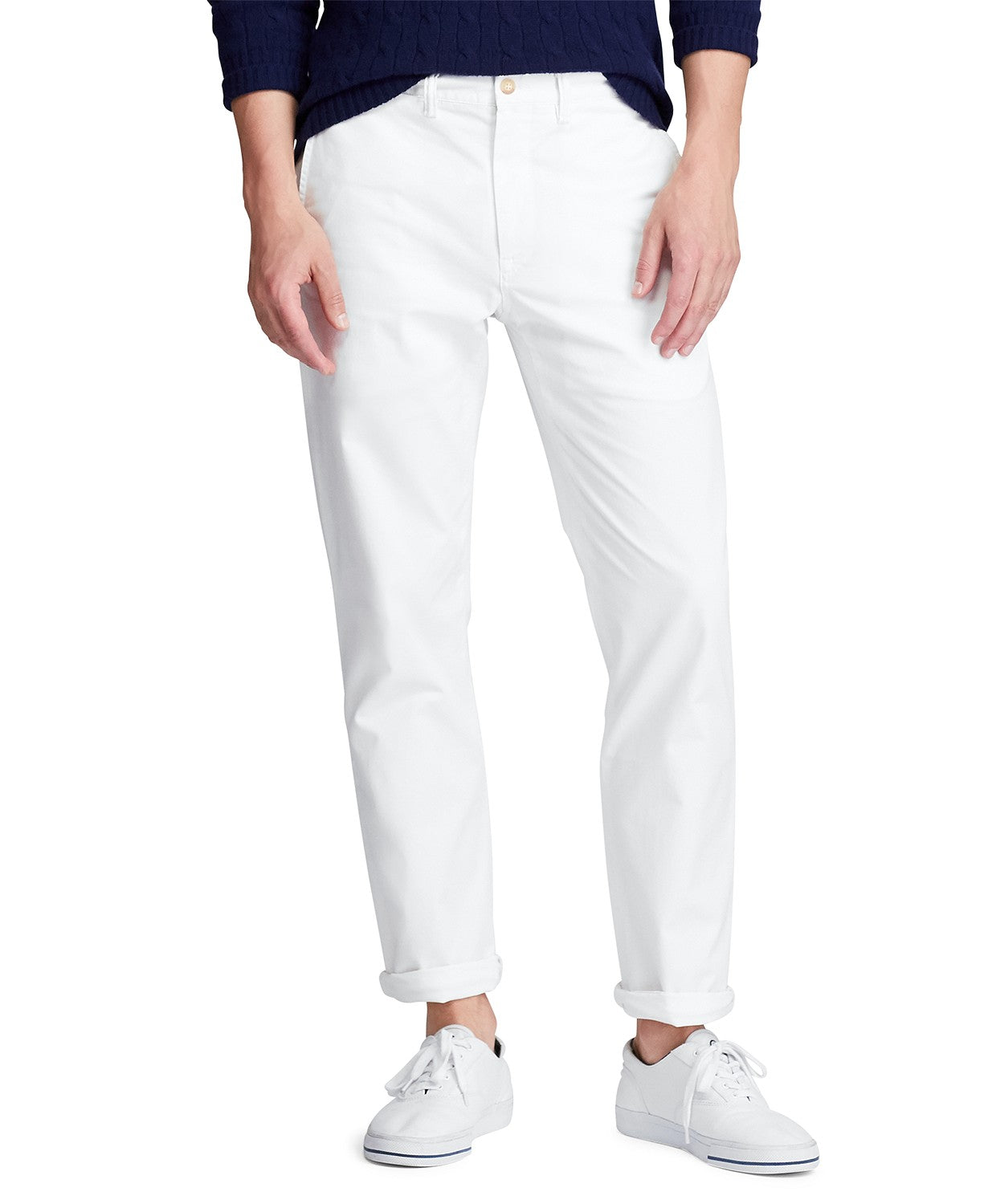 Ralph Lauren Men's Straight Fit Chino Pants White Size 33x32