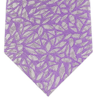DKNY Men's Geo Botanical Slim Tie Pink Size Regular