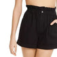 Danielle Bernstein Women's Paperbag Waist Shorts Black Size Large