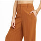 Danielle Bernstein Women's Pinstripe Trouser Pants Dark Orange Size 6
