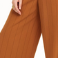 Danielle Bernstein Women's Pinstripe Trouser Pants Dark Orange Size 6