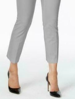 Alfani Women's Petite Cropped Pants Gray Size 12 P