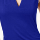 INC International Concepts Women's Ruched V-Neck Top Navy Size Small