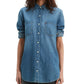 Levi's Women's Leni Denim Tunic Shirt Navy Size Extra Small