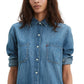 Levi's Women's Leni Denim Tunic Shirt Navy Size Extra Small