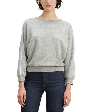 Levi's Women's Natalie Crewneck Sweatshirt Gray Size X-Small