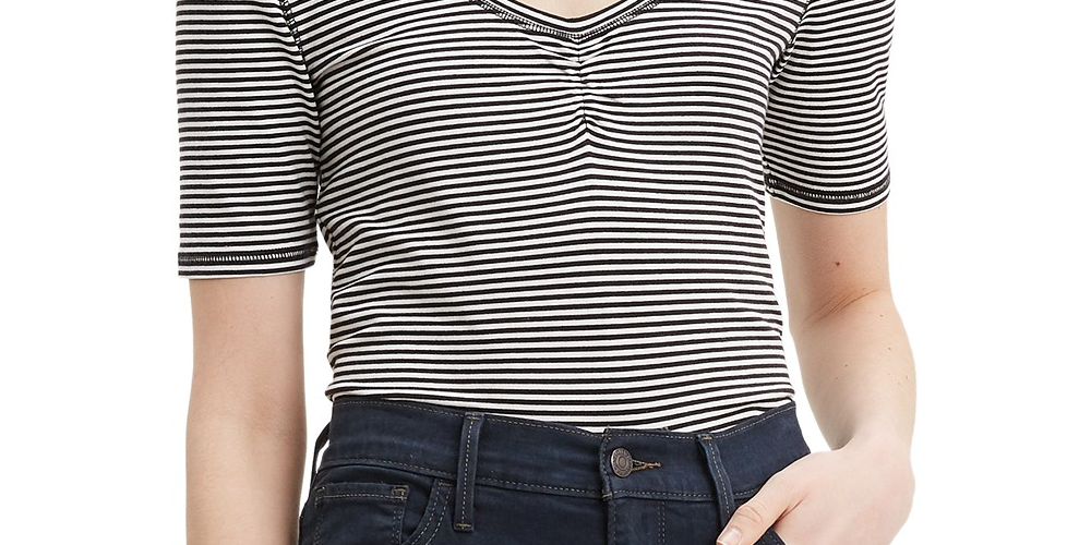 Levi's Women's Cecilia T-Shirt White Size Extra Large
