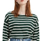 Levi's Women's Cora Cotton Sailor T-Shirt Green Size Medium