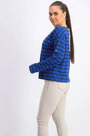Levi's Women's Cora Cotton Sailor T-Shirt Blue Size Extra Large