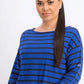 Levi's Women's Cora Cotton Sailor T-Shirt Blue Size Extra Large