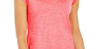 Ideology Women's Rapidry Heathered Performance T-Shirt Pink Size Small