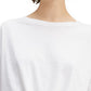 Levi's Women's Tie-Front Long-Sleeve Cotton T-Shirt White Size Large